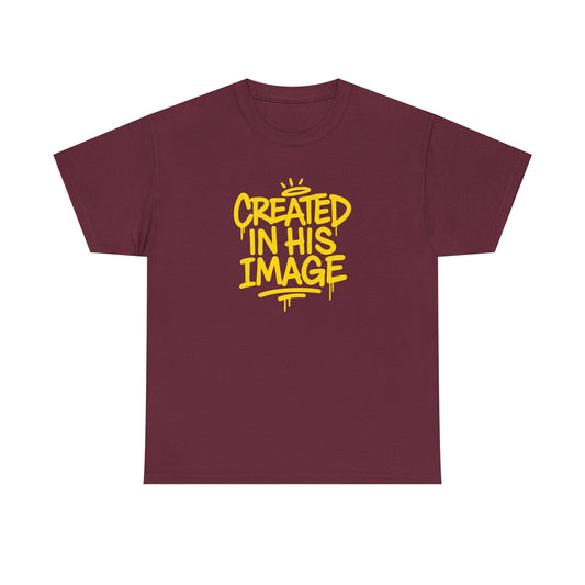 Created In His Image T-Shirt — Genesis 1:27 Inspirational Graphic Tee