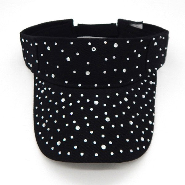 Brilliant Chip Crystal Sun Visor Cap