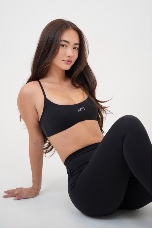 My Time Is Divine Black Cross-Back Butter Soft Bra