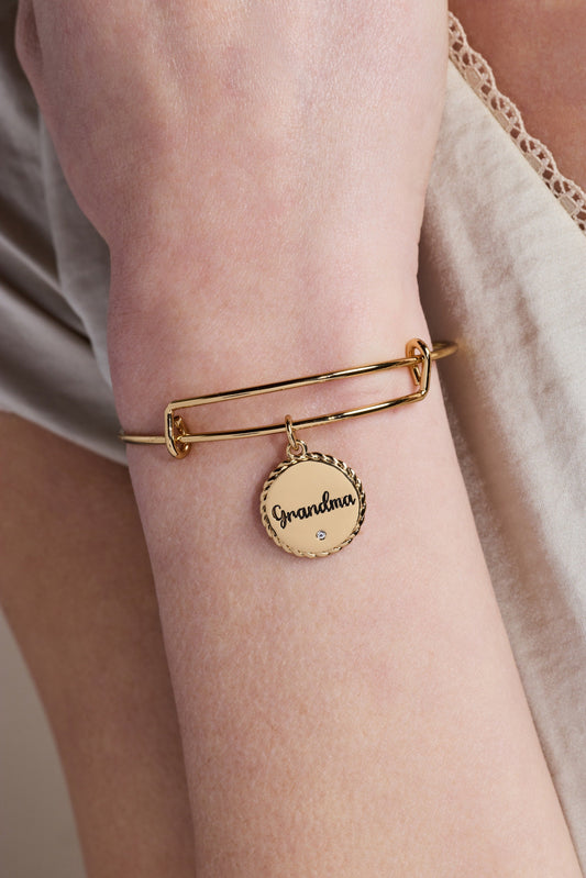 Grandma 'Wise And Warm, Her Love Feels Like Home' Charm Bangle