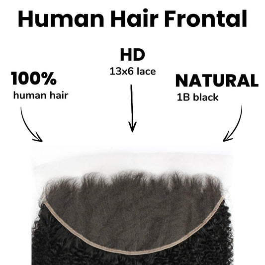 Afro Kinky 13x6 HD Lace Human Hair Frontal
