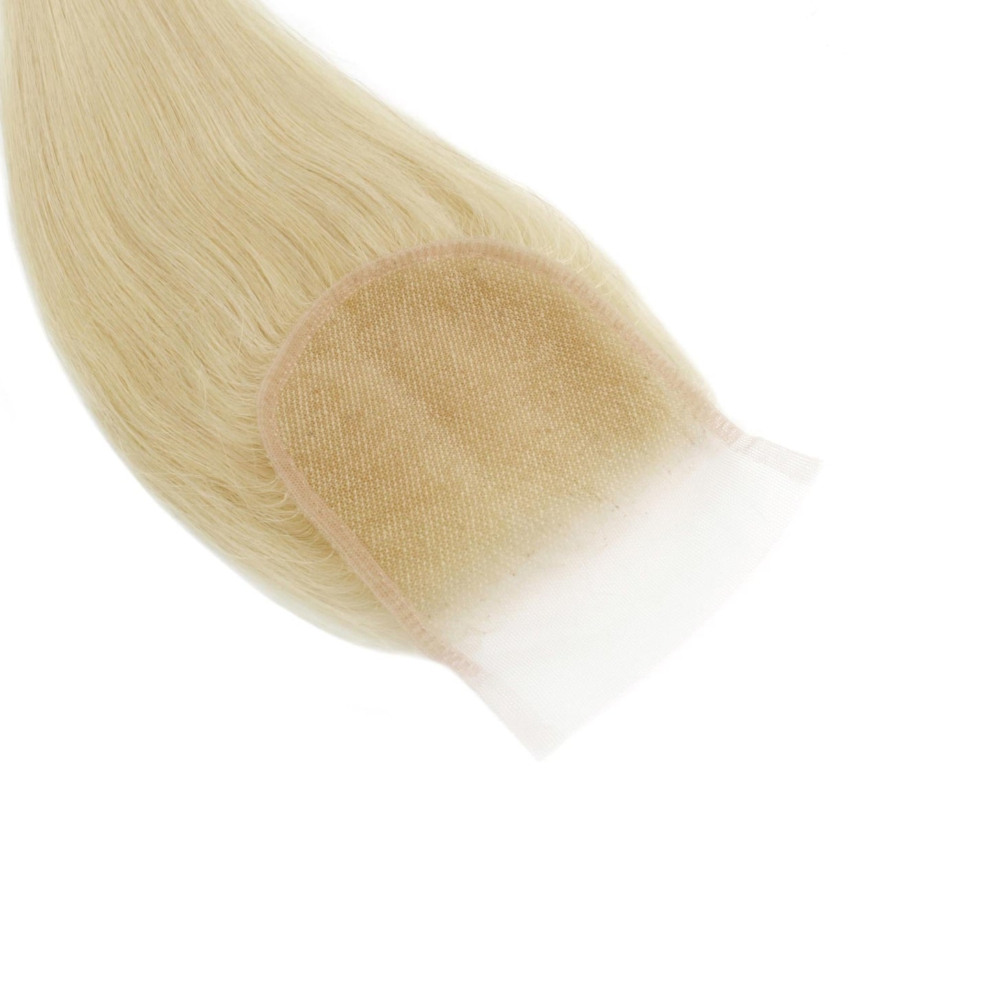 Blonde Straight 4x4 Transparent Lace Human Hair Closure