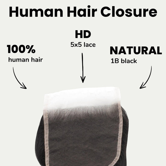 Body Wave 5x5 HD Lace Human Hair Closure