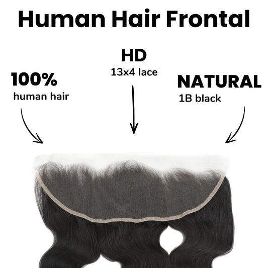 Brazilian Body Wave 13x4 HD Lace Human Hair Frontal