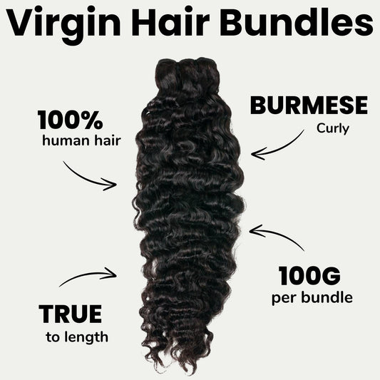 Burmese Curly 100% Human Hair Bundles