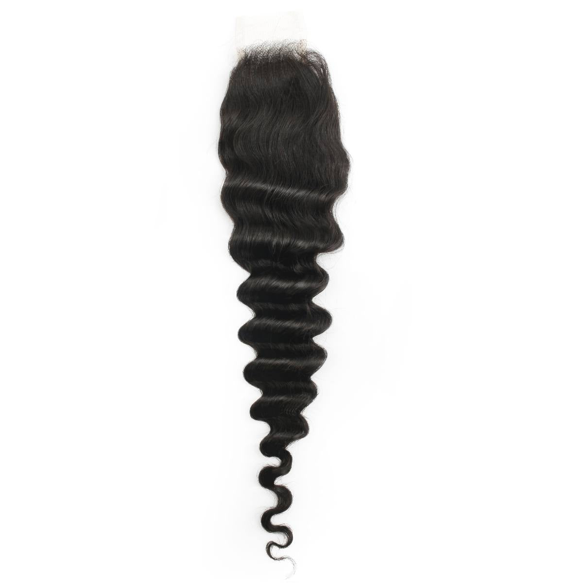 Deep Wave 2x6 Transparent Lace Human Hair Closure