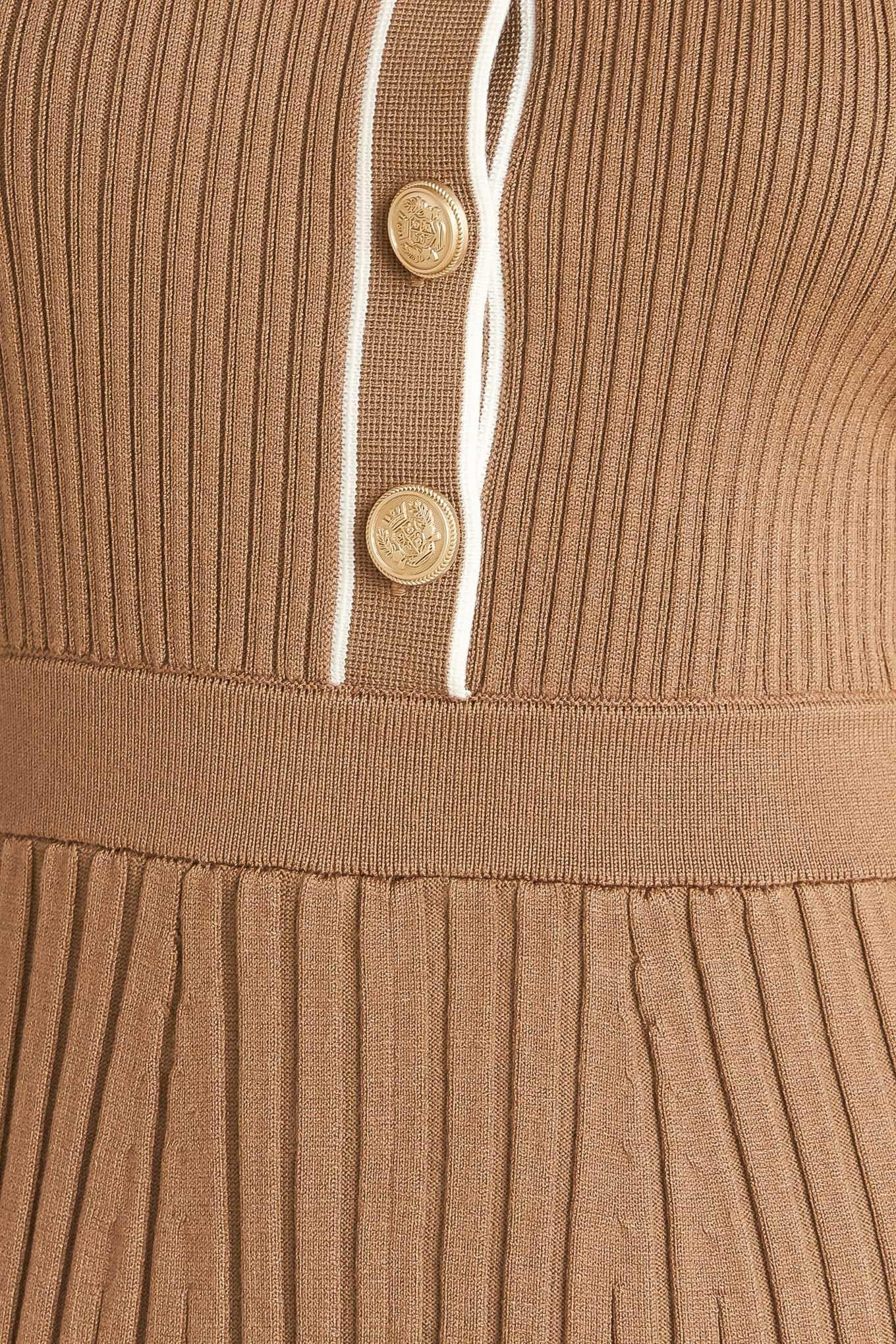 PARISIAN INSPIRED STYLE SWEATER KNIT MIDI DRESS