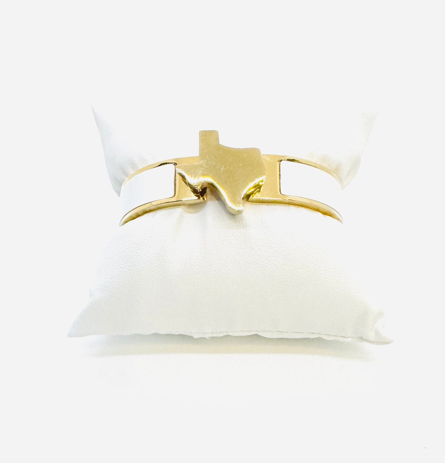 Texas Map Bangle Gold with Enamel