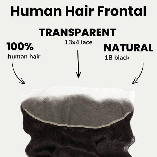 Loose Wave 13x4 Transparent Lace Human Hair Frontal