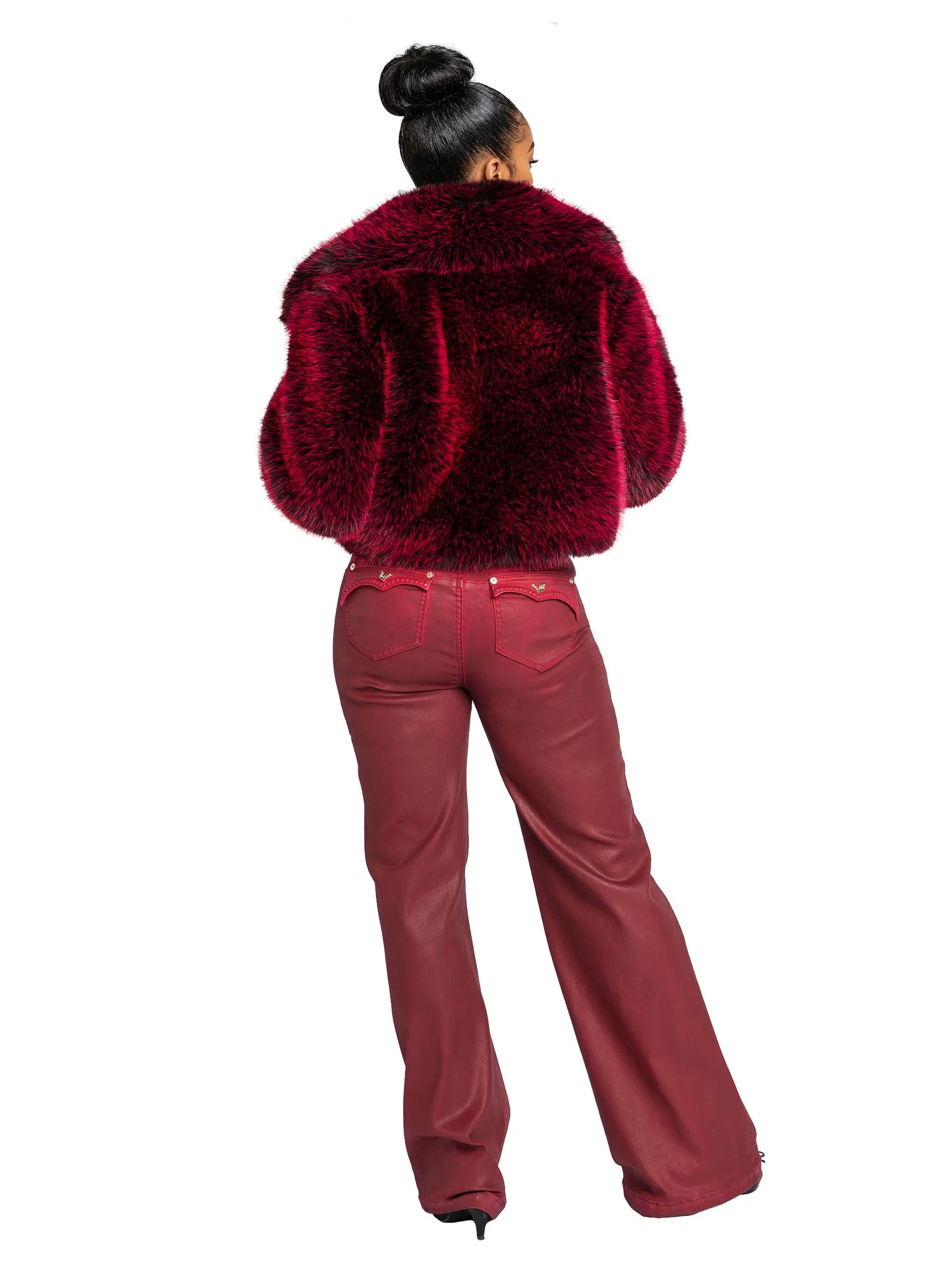 Low-Rise Wide-Leg Jean - Red Delicious