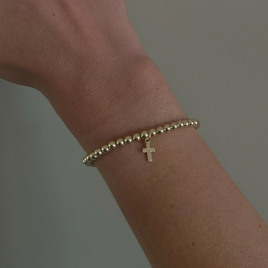 cross juno bracelet (4mm)