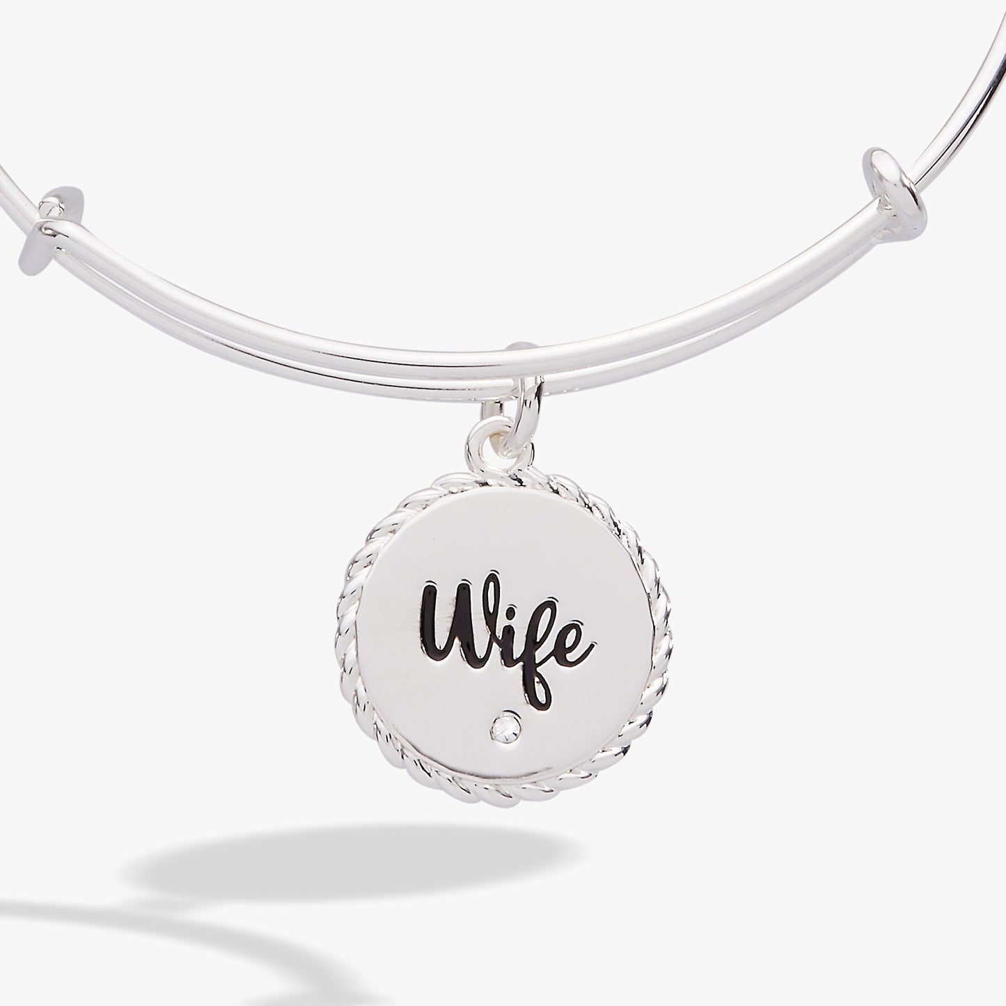 Wife 'True Love Stories Never Have Endings' Charm Bangle