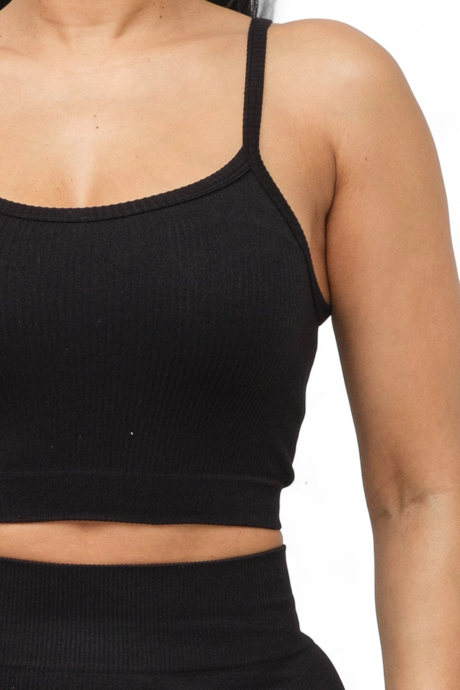 Seamless Basic Tank Top and Biker Shorts Set