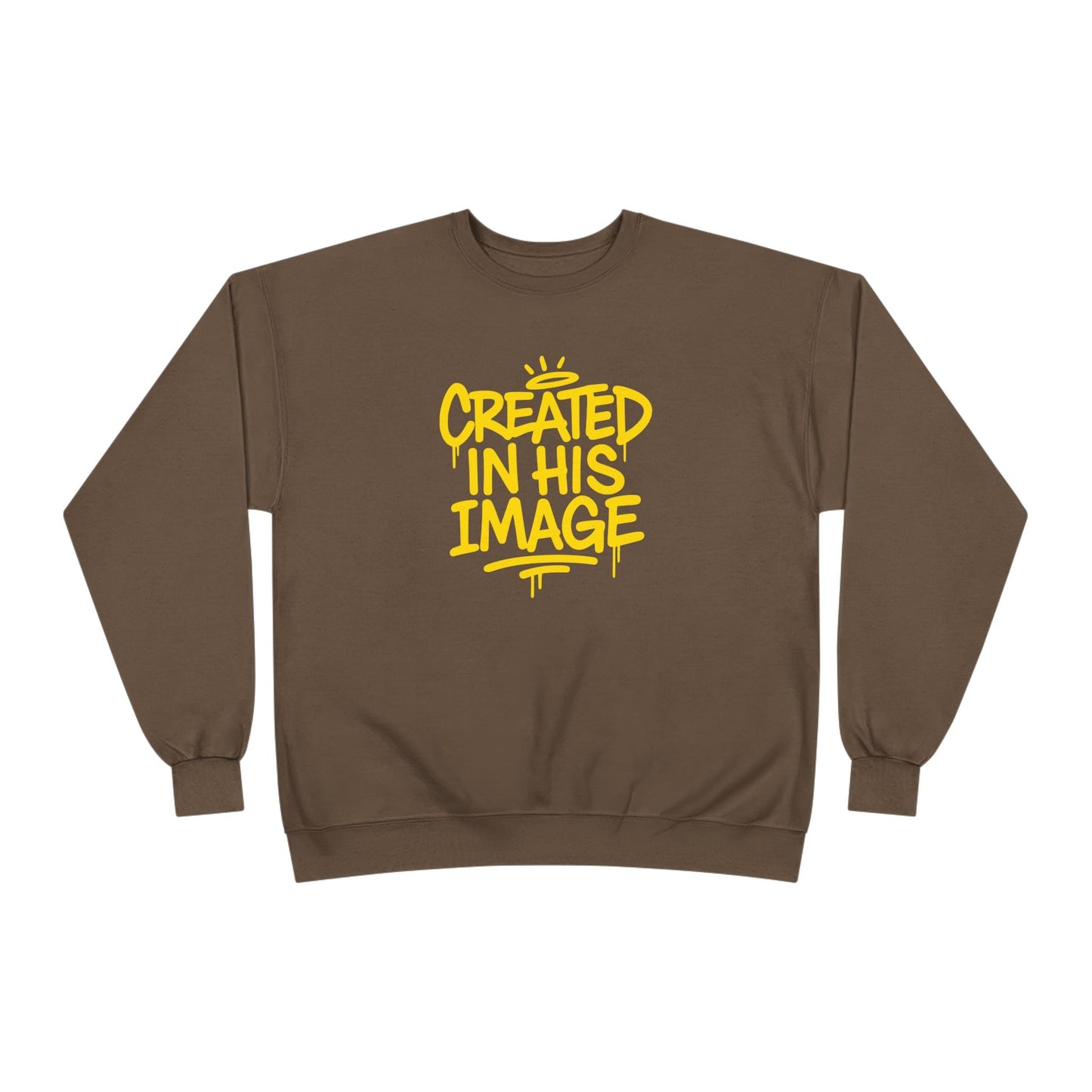 Created In His Image Unisex Sweatshirt — Genesis 1:27 Inspirational Graphic