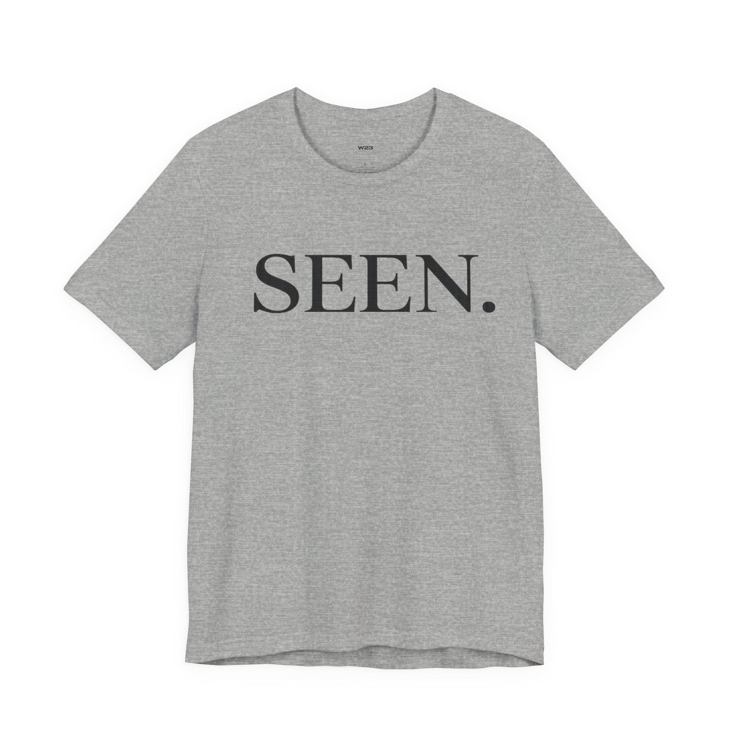 SEEN. Minimalist Tee — Black Ink Edition