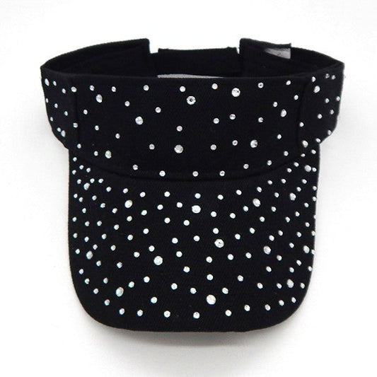 Brilliant Chip Crystal Sun Visor Cap