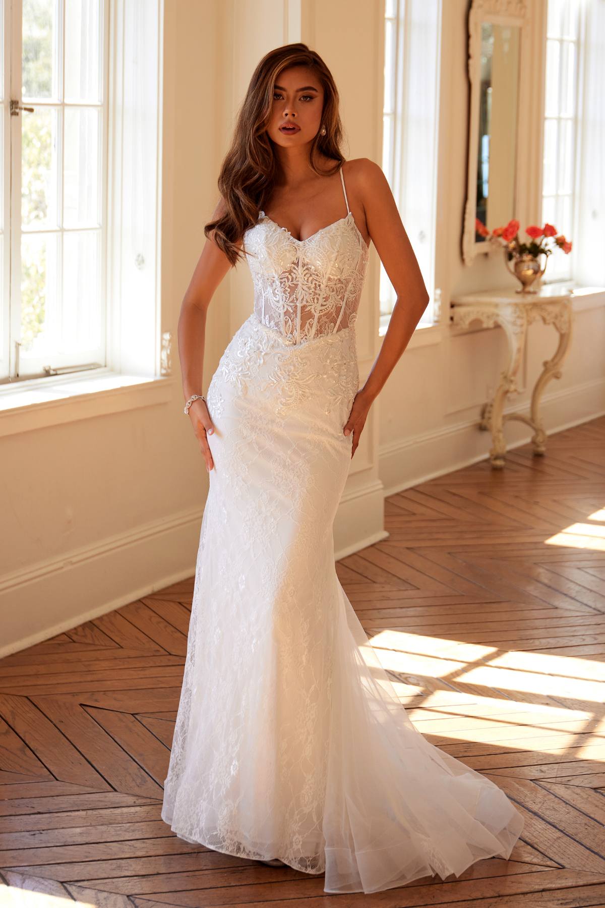 Juliet Embellished Lace Mermaid Bridal Dress