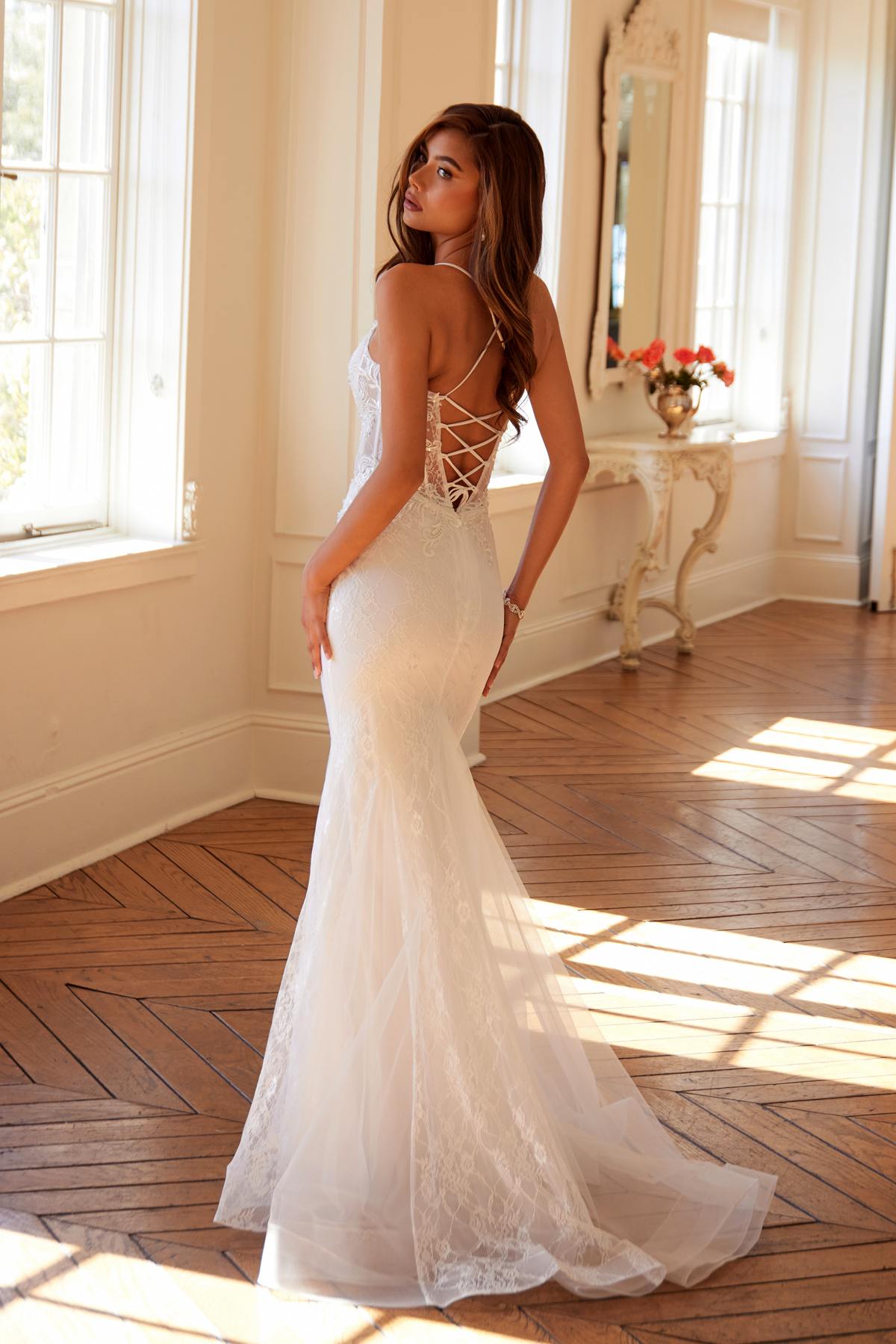 Juliet Embellished Lace Mermaid Bridal Dress