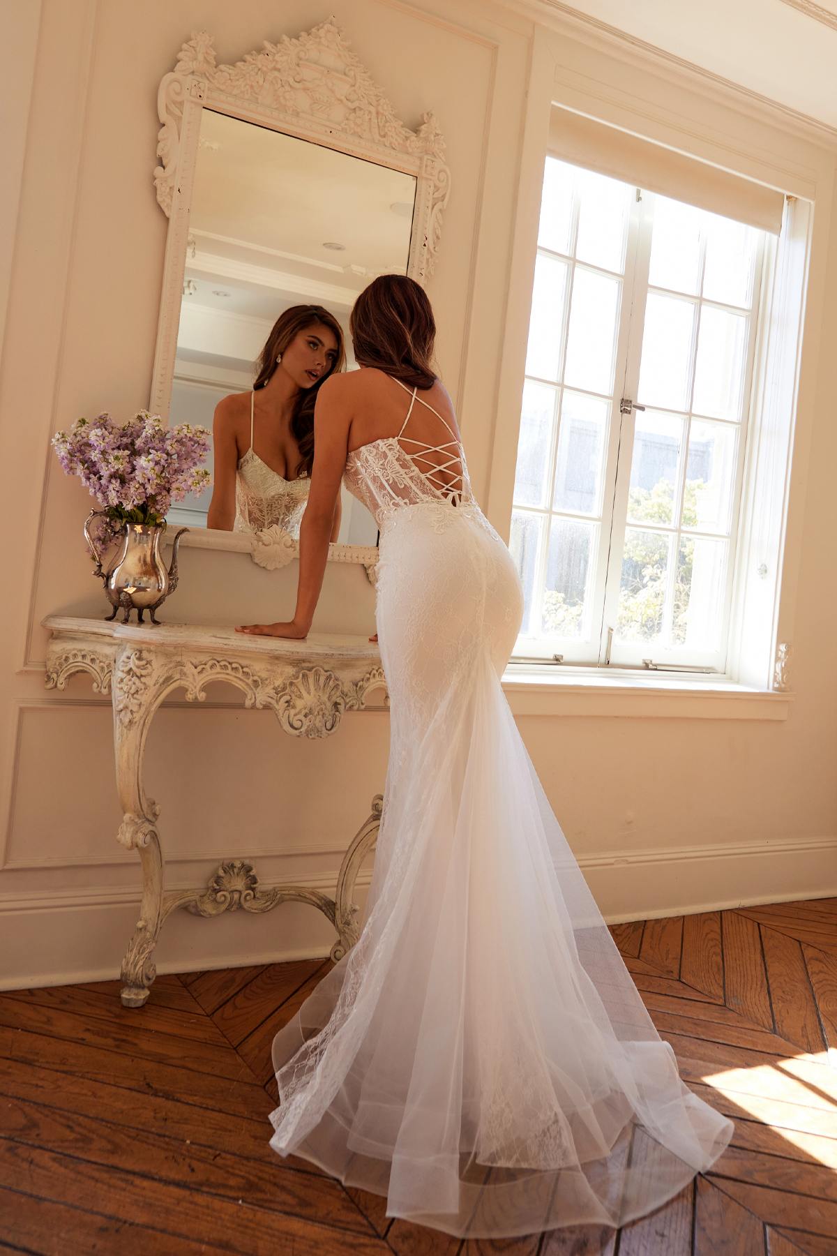Juliet Embellished Lace Mermaid Bridal Dress