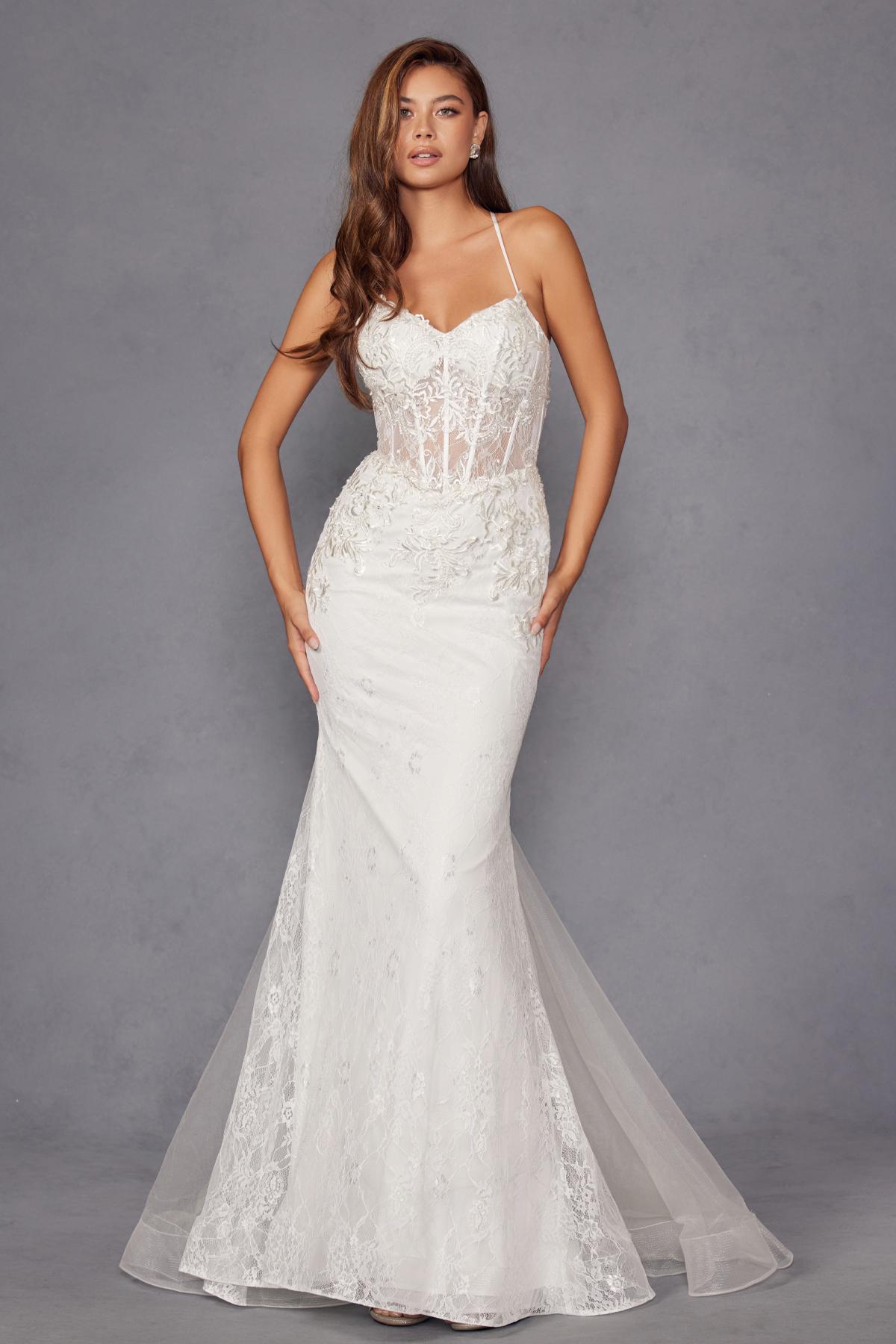 Juliet Embellished Lace Mermaid Bridal Dress