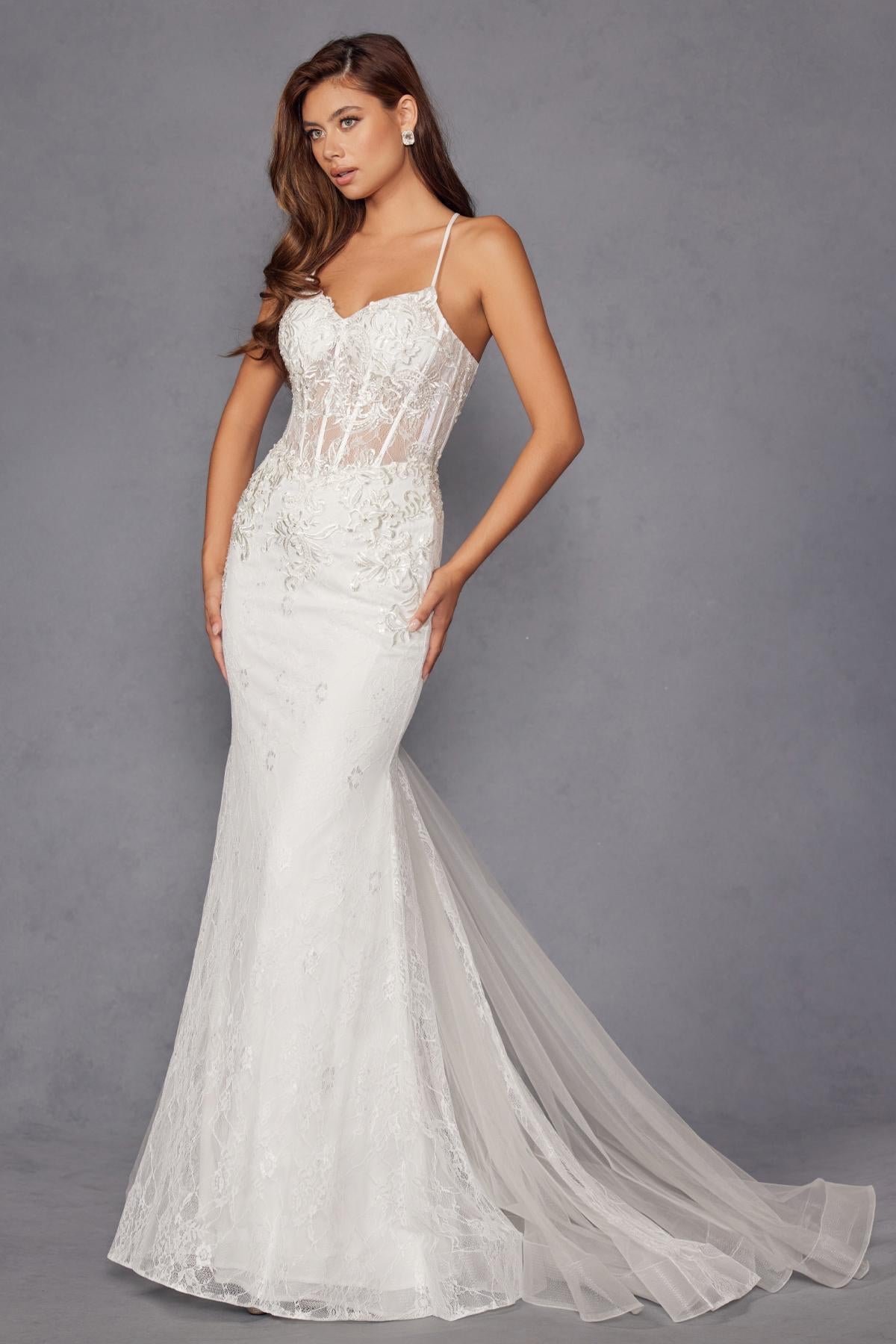 Juliet Embellished Lace Mermaid Bridal Dress