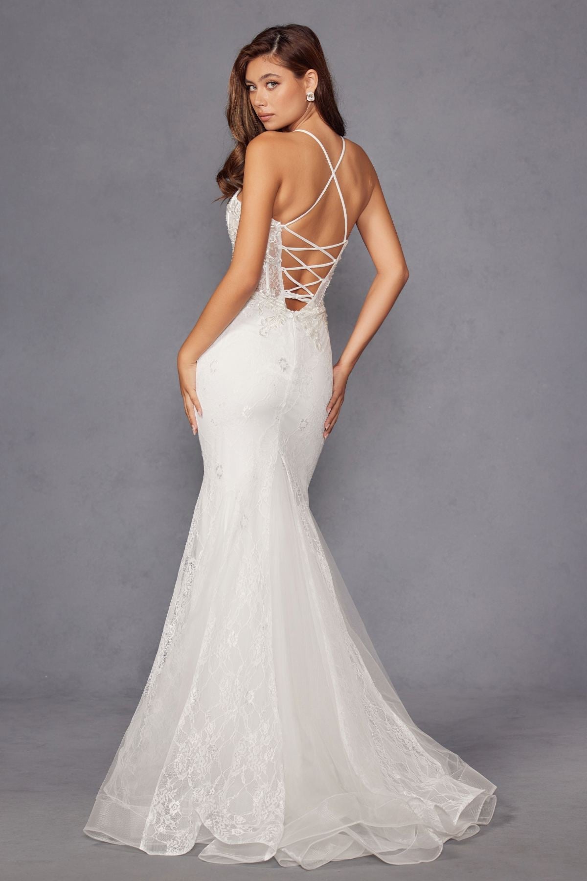Juliet Embellished Lace Mermaid Bridal Dress