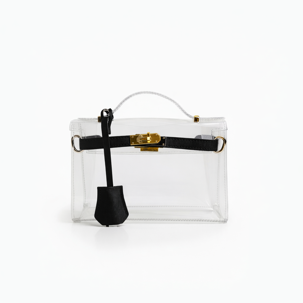 The Mini Andrea Clear Top Handle Bag