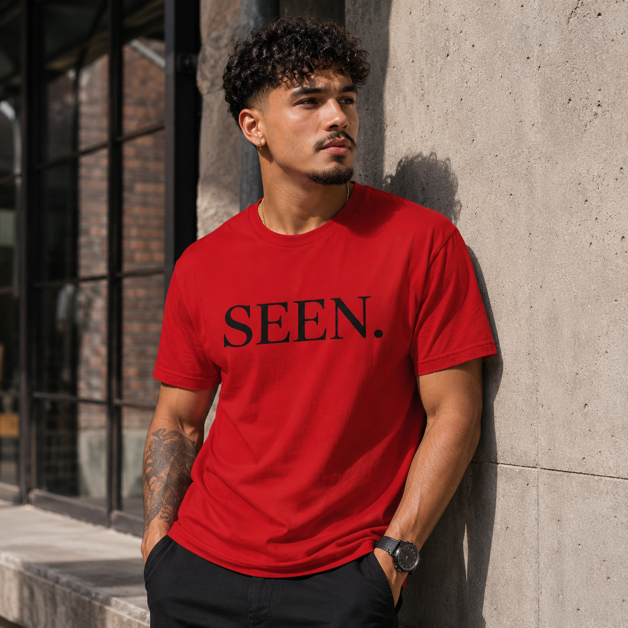 SEEN. Minimalist Tee — Black Ink Edition