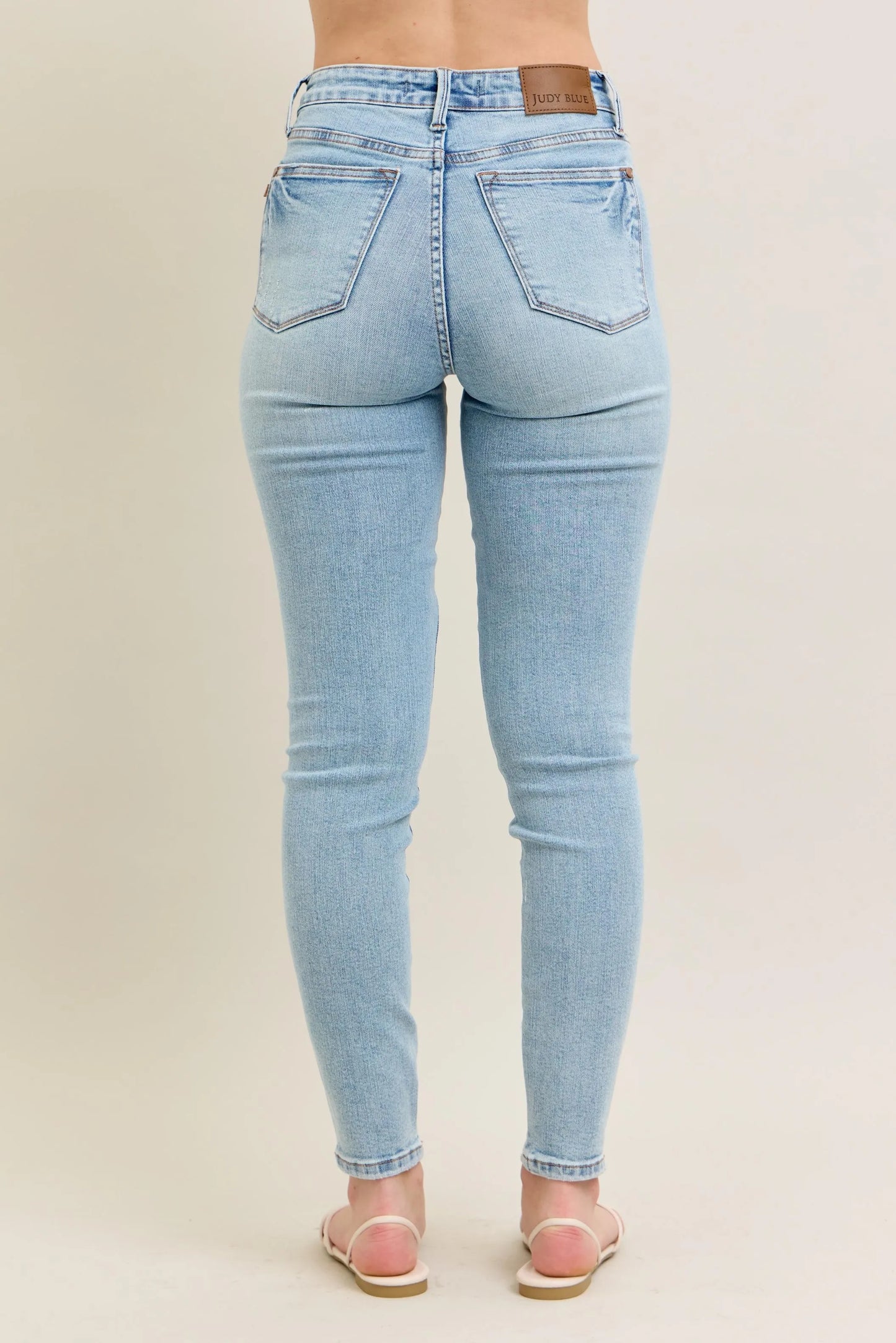Judy Blue Full Size Mr Tummy Control Vintage Wash Skinny Jeans