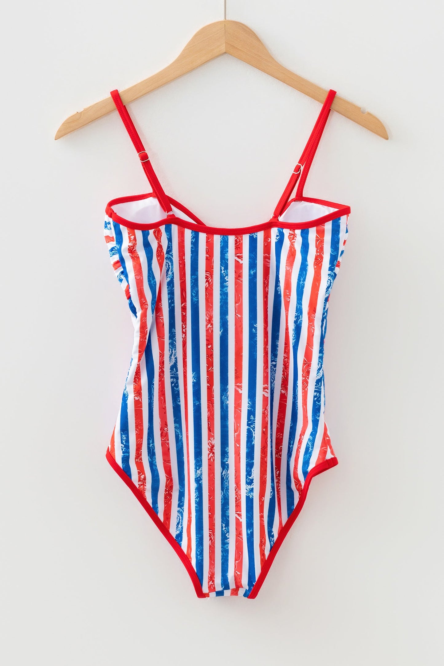 Red, White and Blue One Piece Swimsuit