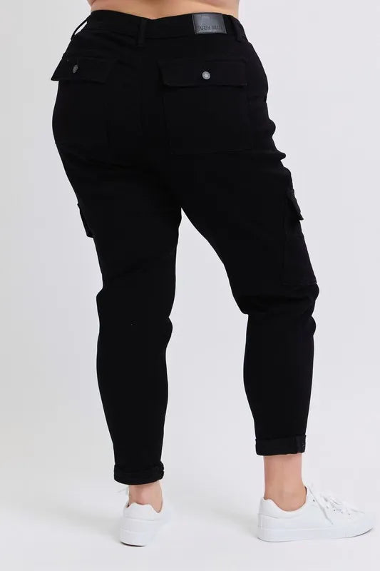 Judy Blue Full Size High Waist Cargo Cuffed Jogger