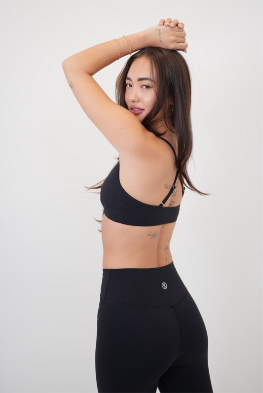 My Time Is Divine Black Sculpt V-Waist Legging