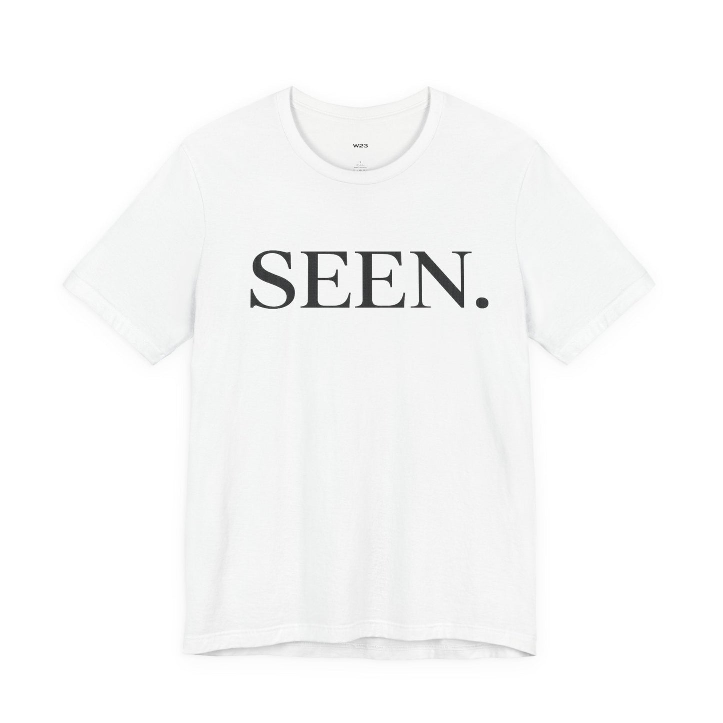 SEEN. Minimalist Tee — Black Ink Edition