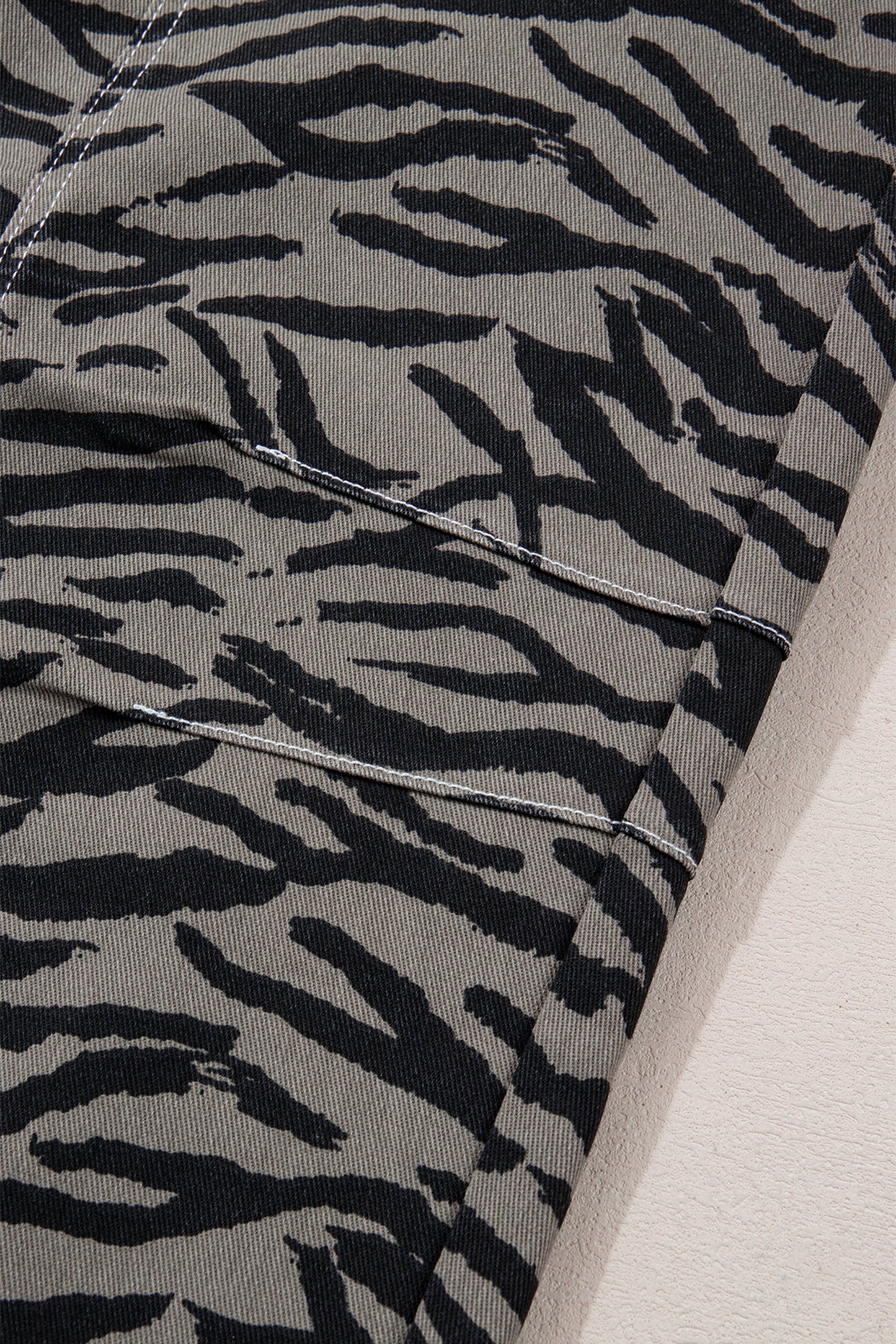 Hunter Printed Wide Leg Jeans