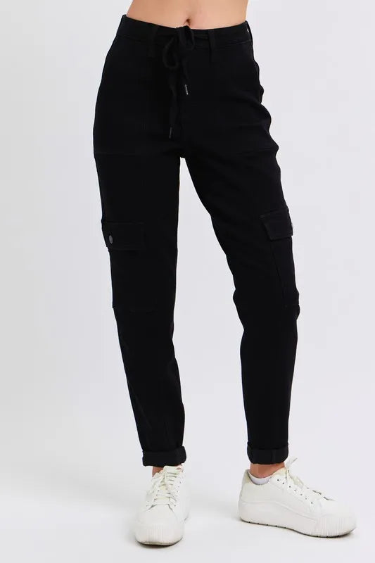 Judy Blue Full Size High Waist Cargo Cuffed Jogger