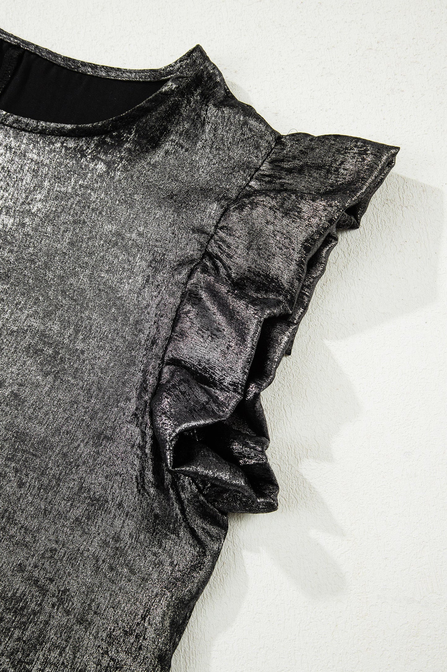 Amelia Ruffle Trim Sleeveless Top