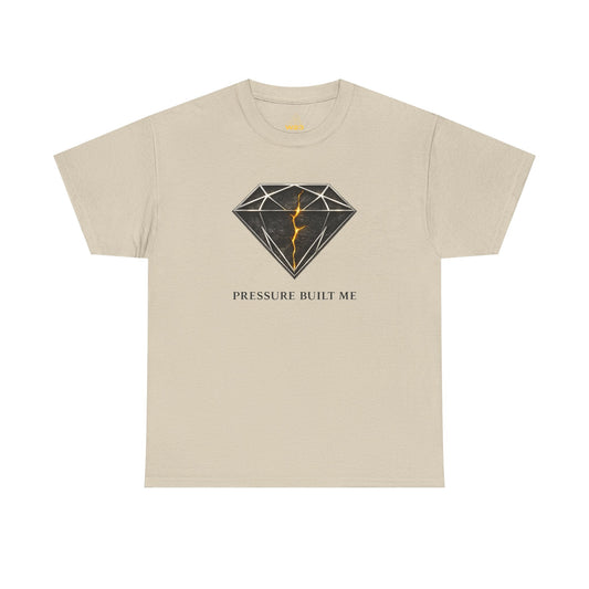 Pressure Built Me Diamond Tee – Luxury Streetwear Resilience Graphic Shirt