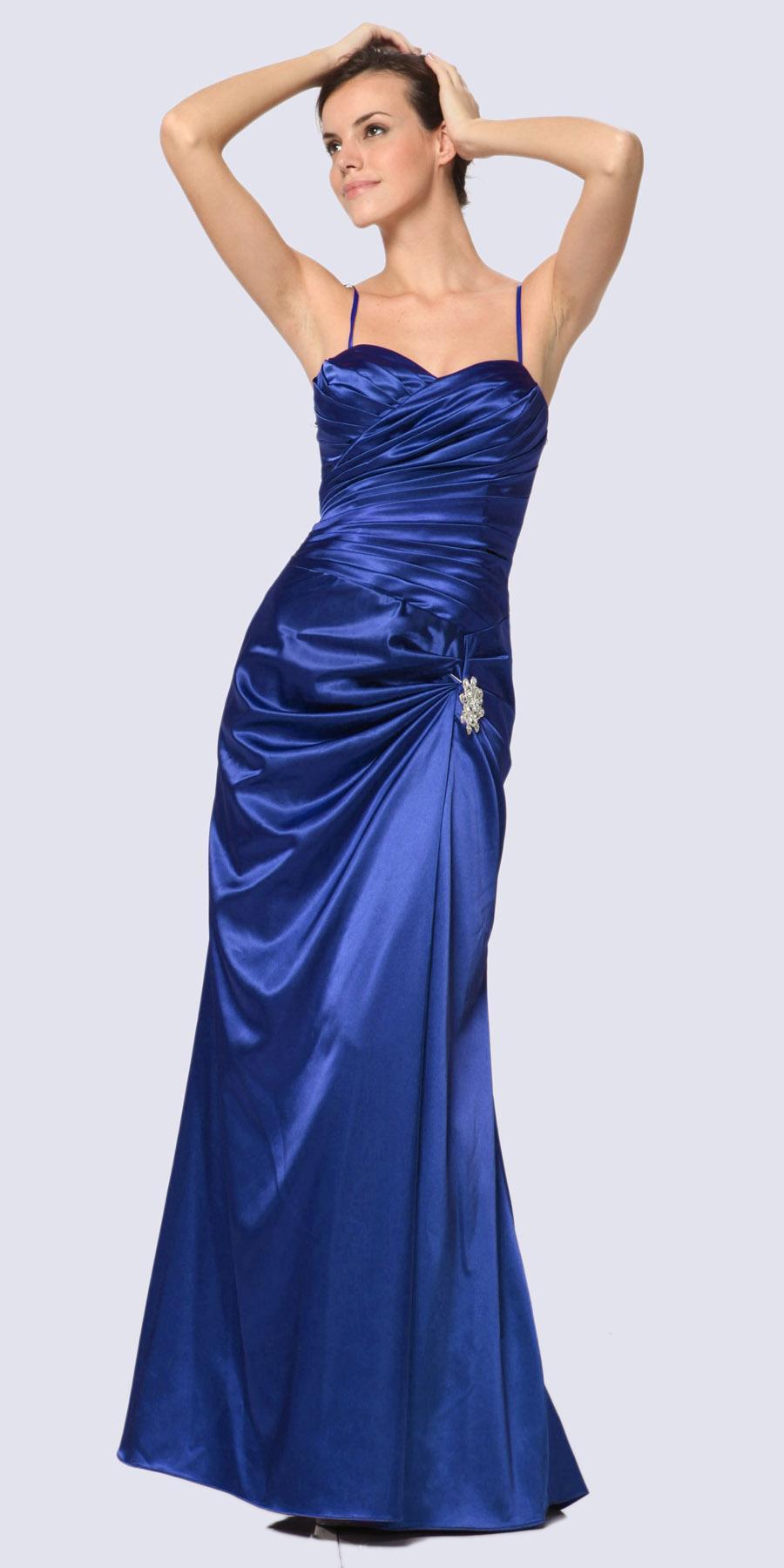 Cinderella Divine Satin Dress Ruched Bodice Sweetheart