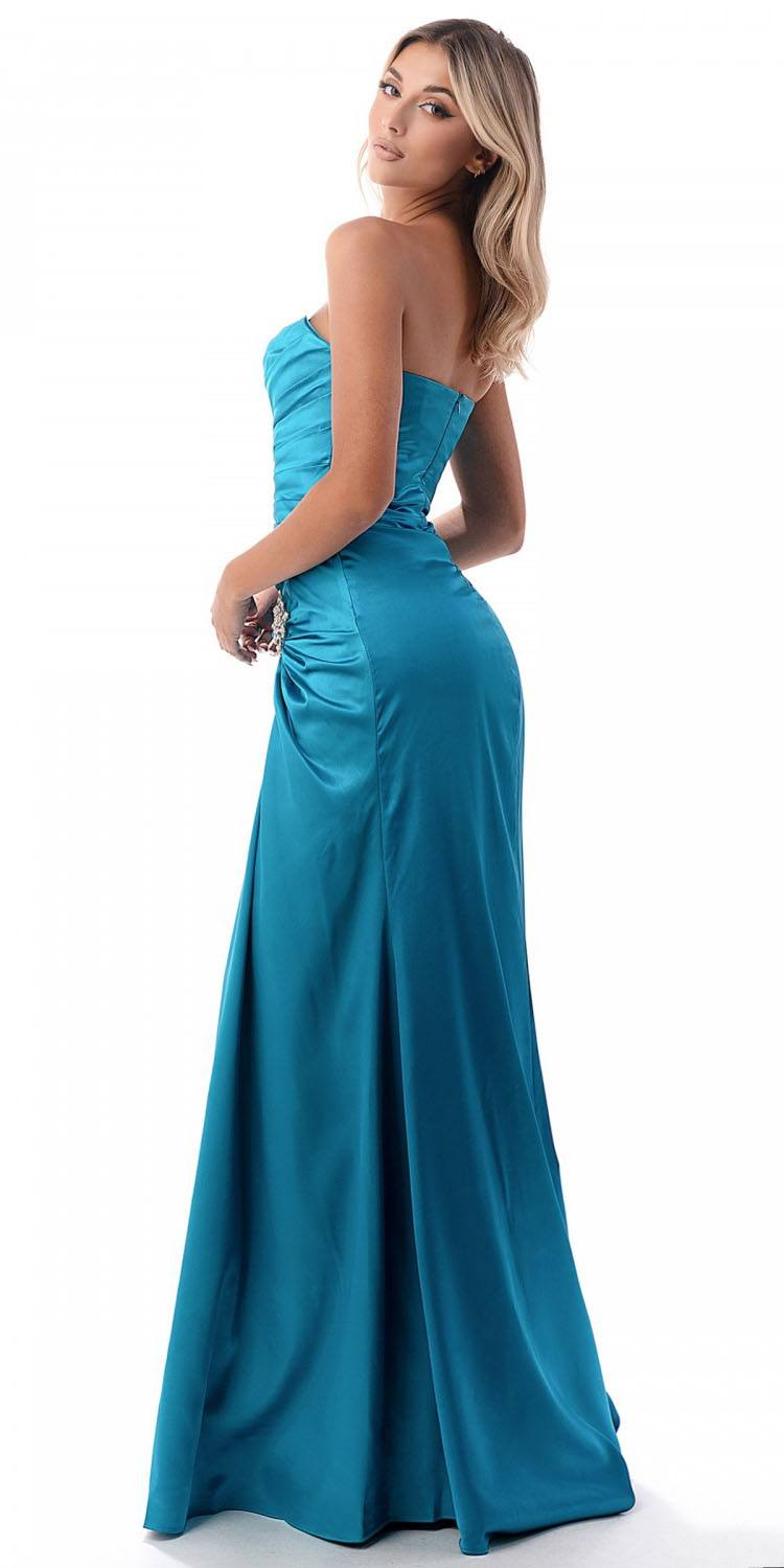 Cinderella Divine Satin Dress Ruched Bodice Sweetheart
