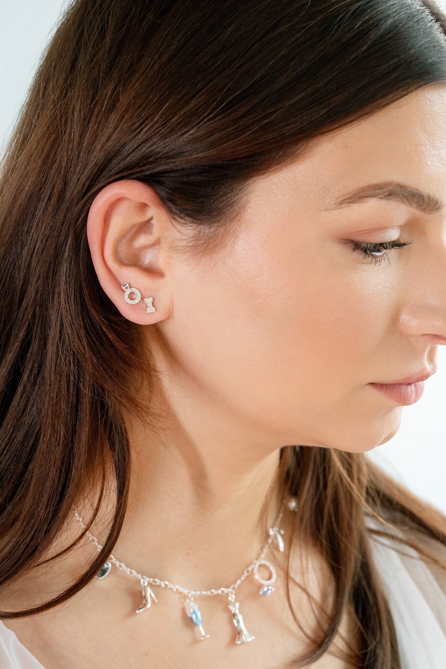 Bridal “I Do” Stud Earring Set of 2