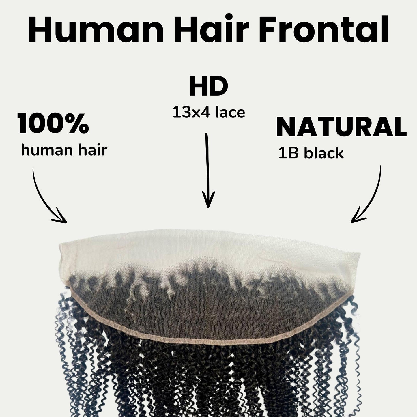 Afro Kinky 13x4 HD Lace Human Hair Frontal