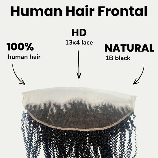Afro Kinky 13x4 HD Lace Human Hair Frontal