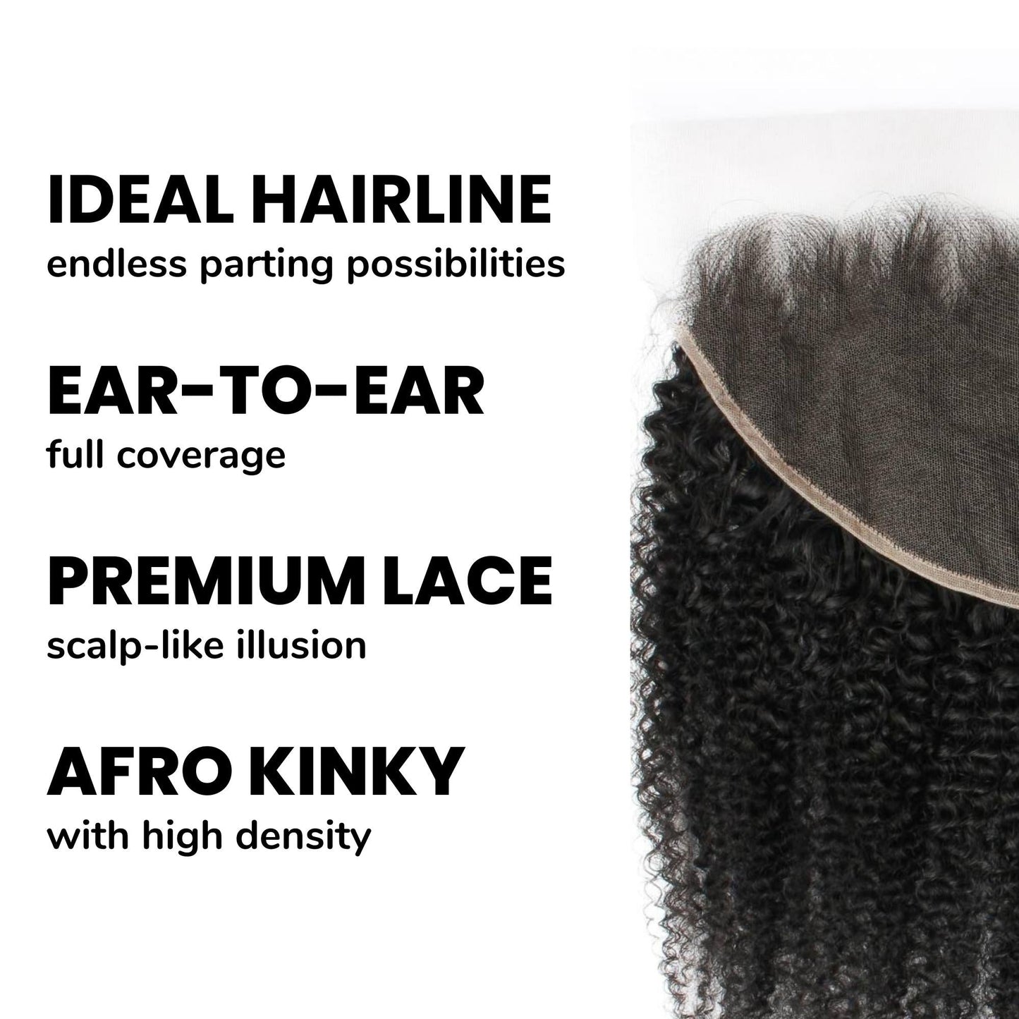 Afro Kinky 13x6 HD Lace Human Hair Frontal