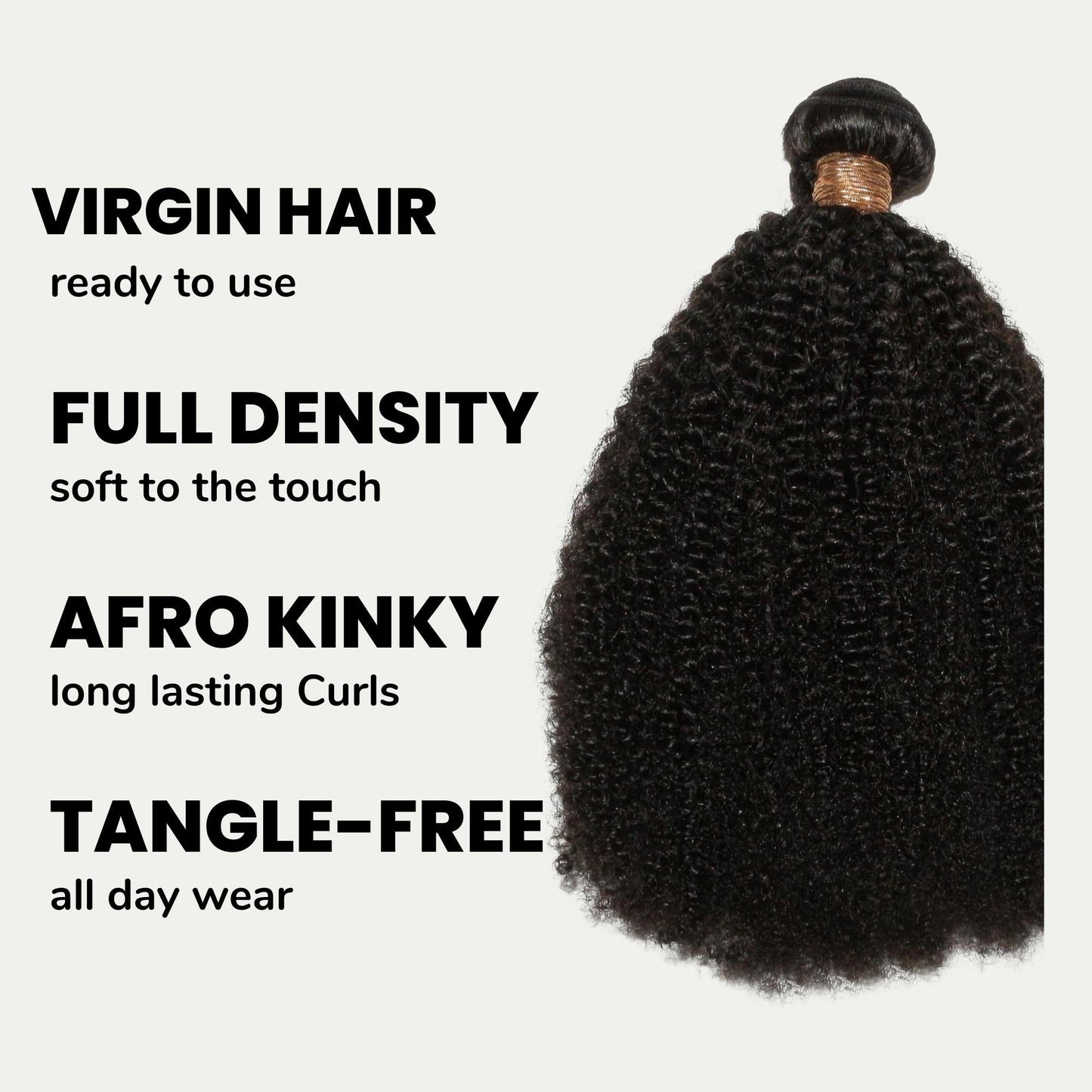 Afro Kinky Curly 100% Human Hair Bundles
