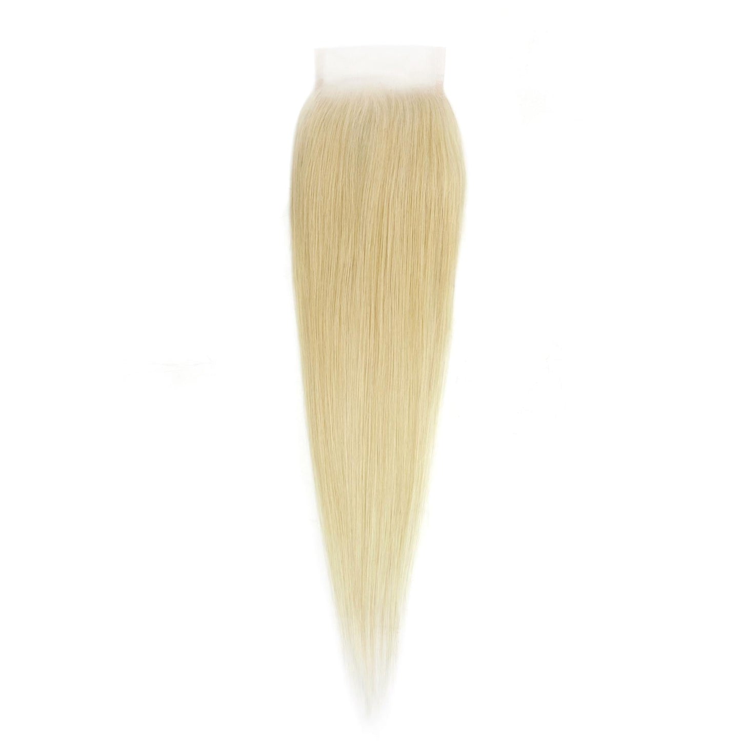 Blonde Straight 4x4 Transparent Lace Human Hair Closure