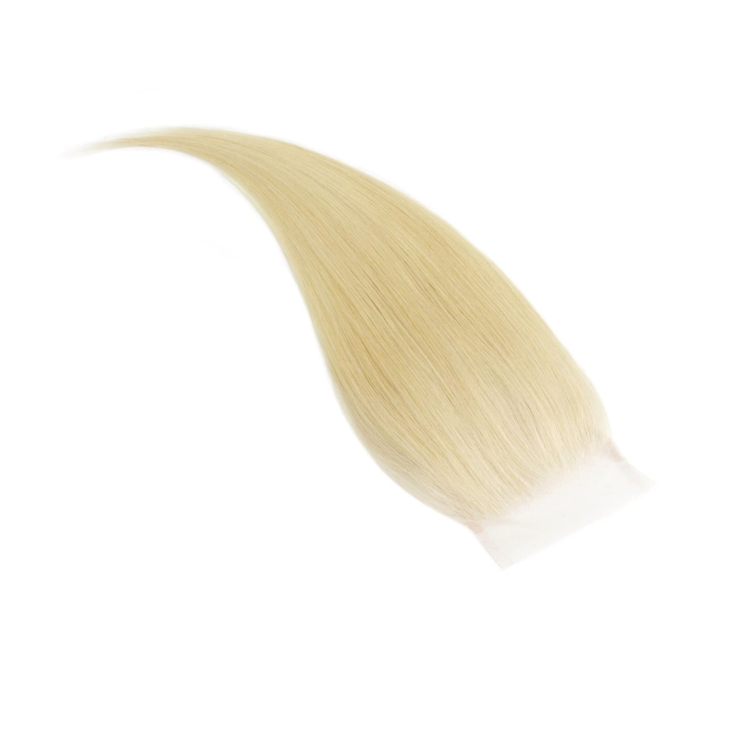 Blonde Straight 4x4 Transparent Lace Human Hair Closure