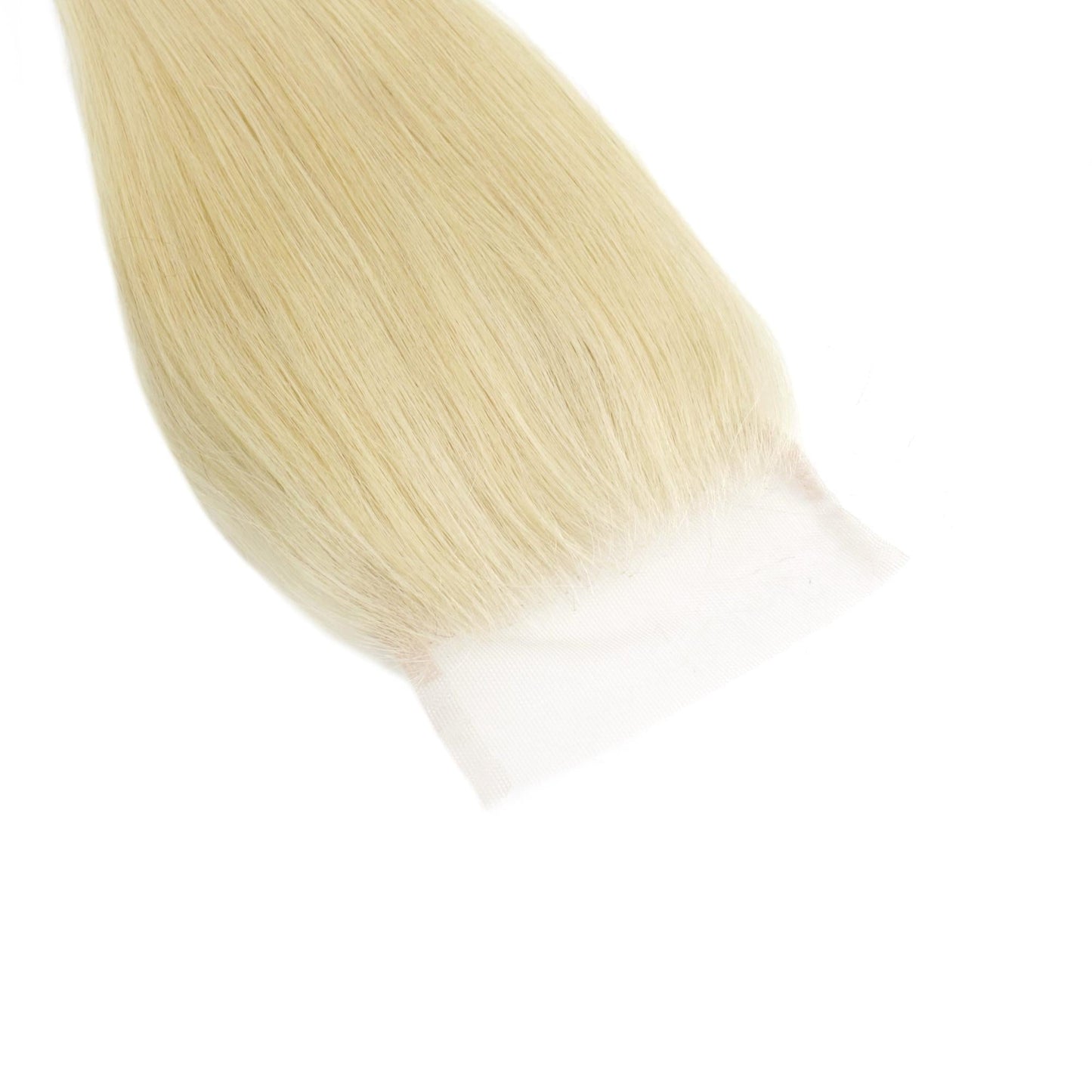 Blonde Straight 4x4 Transparent Lace Human Hair Closure