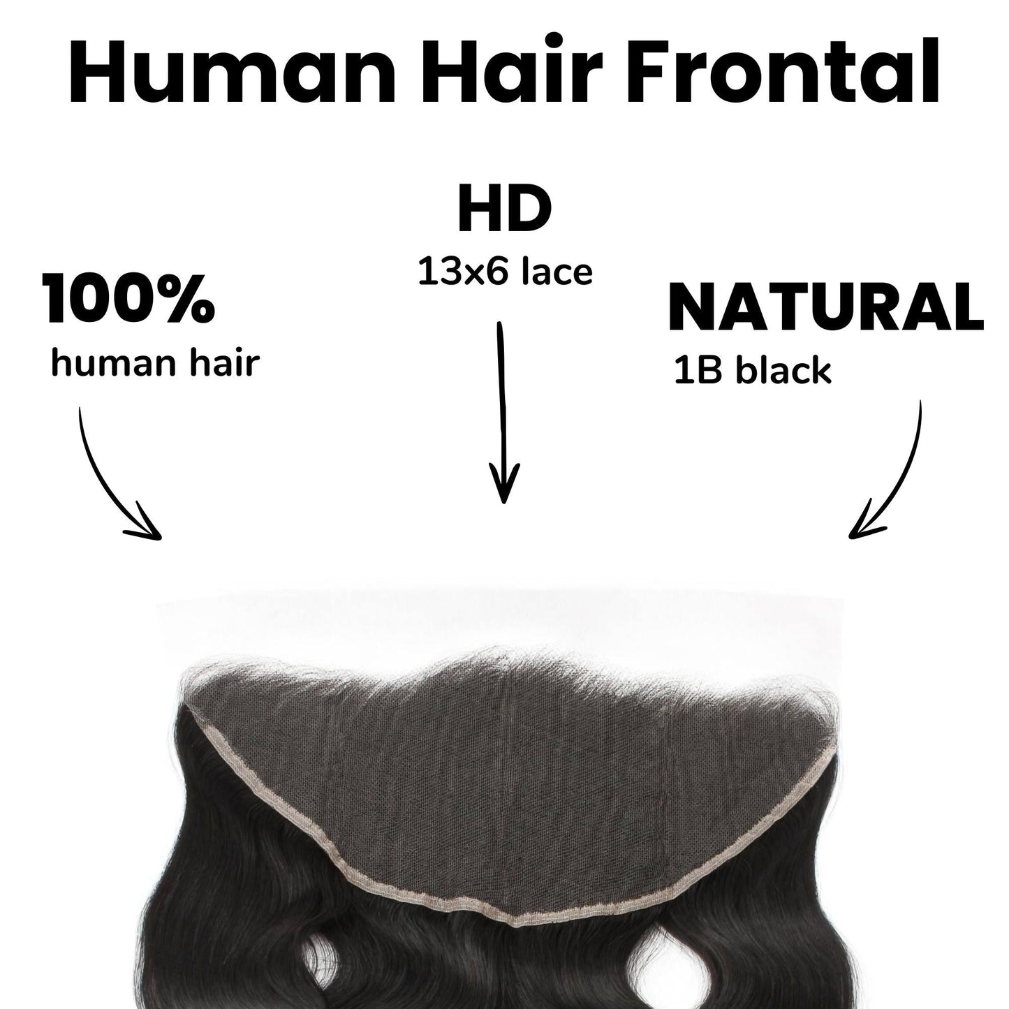 Body Wave 13x6 HD Lace Human Hair Frontal