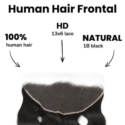 Body Wave 13x6 HD Lace Human Hair Frontal