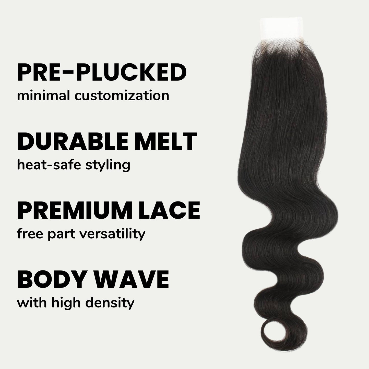 Brazilian Body Wave 2x6 HD Lace Human Hair Closure